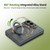 iPhone Duo Rotation Magnetic Ring Holder Hinge Integrated Film Phone Case - Grey