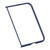 iPhone Duo Shield Armor Series Integrated Privacy Film Matte Frosted Full Coverage Magnetic Phone Case with Lens Holder - Navy Blue