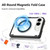 iPhone Duo Spring Hinge Protection Magnetic Phone Case - Black