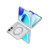 iPhone Duo Terminator Style 360 Degree Rotation Holder Magnetic Phone Case - Transparent
