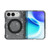 iPhone Duo Terminator Style Glitter Powder Magnetic Holder Phone Case - Black