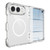 iPhone Duo TPU + PC Hybrid 2.5mm Thick Hinge Shockproof Magnetic Phone Case - Transparent