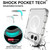 iPhone Duo TPU + PC Hybrid 2.5mm Thick Hinge Shockproof Magnetic Phone Case - Transparent