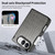 iPhone Fold Crocodile Vegan Leather Dual-Hinge Phone case - Grey