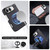 iPhone Fold Fine-grained Vegan Leather Dual-Hinge Magnetic Phone Case - Space Gray
