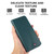 iPhone 18 Pro Max / 17 Pro Max ABEEL Delicate Texture Splicing RFID Leather Phone Case - Green