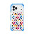 iPhone 18 Pro Max / 17 Pro Max Acrylic Four-Corner Shockproof Heart Pattern Magnetic Phone Case - Blue