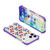 iPhone 18 Pro Max / 17 Pro Max Acrylic Four-Corner Shockproof Heart Pattern Magnetic Phone Case - Purple