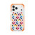 iPhone 18 Pro Max / 17 Pro Max Acrylic Four-Corner Shockproof Heart Pattern Phone Case - Orange