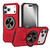 iPhone 18 Pro Max / 17 Pro Max Alloy Rotating Holder MagSafe Shockproof Phone Case - Red