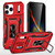 iPhone 18 Pro Max / 17 Pro Max Armor PC + TPU Camera Shield Phone Case - Red