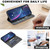 iPhone 18 Pro Max / 17 Pro Max BINFEN COLOR Calfskin Texture Magnetic RFID Vegan Leather Phone Case - Black