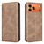 iPhone 18 Pro Max / 17 Pro Max BINFEN COLOR Calfskin Texture Magnetic RFID Vegan Leather Phone Case - Brown
