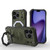 iPhone 18 Pro Max / 17 Pro Max Camera Shield Armor MagSafe Holder Phone Case with Strap - Dark Green