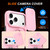 iPhone 18 Pro Max / 17 Pro Max Camera Sliding Shield Magnetic Rotation Holder Phone Case - Pink