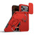 iPhone 18 Pro Max / 17 Pro Max Camera Sliding Shield Magnetic Rotation Holder Phone Case - Red
