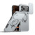 iPhone 18 Pro Max / 17 Pro Max Camera Sliding Shield Magnetic Rotation Holder Phone Case - Silver