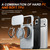 iPhone 18 Pro Max / 17 Pro Max Camera Sliding Shield Magnetic Rotation Holder Phone Case - Silver