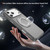 iPhone 18 Pro Max / 17 Pro Max Carbon Fiber Gear Holder C Type MagSafe Phone Case - Bright Grey+Grey