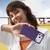 iPhone 18 Pro Max / 17 Pro Max Carbon Fiber Texture Skin-feel Acrylic TPU Phone Case - Purple