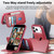 iPhone 18 Pro Max / 17 Pro Max CaseNeo Finger Grip Strap MagSafe Leather Phone Case - Red
