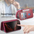iPhone 18 Pro Max / 17 Pro Max CaseNeo Finger Grip Strap MagSafe Leather Phone Case - Red