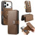 iPhone 18 Pro Max / 17 Pro Max CaseNeo MagSafe RFID Anti-theft Zipper Wallet Retro Leather Phone Case - Brown