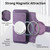 iPhone 18 Pro Max / 17 Pro Max CaseNeo MagSafe RFID Anti-theft Zipper Wallet Retro Leather Phone Case - Purple