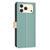 iPhone 18 Pro Max / 17 Pro Max Color Matching RFID Anti-theft Leather Phone Case - Green