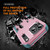 iPhone 18 Pro Max / 17 Pro Max Commuter Shockproof TPU + PC Phone Case - Pink+Grey Green