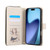 iPhone 18 Pro Max / 17 Pro Max Crossbody Rhombic Zipper Tower Buckle Leather Phone Case with Lanyard - Beige