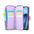 iPhone 18 Pro Max / 17 Pro Max Crossbody Rhombic Zipper Tower Buckle Leather Phone Case with Lanyard - Purple