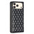 iPhone 18 Pro Max / 17 Pro Max Diamond Lattice Magnetic Leather Flip Phone Case - Black