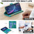 iPhone 18 Pro Max / 17 Pro Max Diamond Lattice Zipper Wallet Leather Flip Phone Case - Green