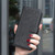 iPhone 18 Pro Max / 17 Pro Max Four-leaf Embossed Leather Phone Case - Black