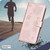 iPhone 18 Pro Max / 17 Pro Max Four-leaf Embossed Leather Phone Case - Pink