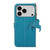 iPhone 18 Pro Max / 17 Pro Max Genuine Leather Litchi Texture RFID Leather Phone Case - Blue