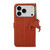 iPhone 18 Pro Max / 17 Pro Max Genuine Leather Litchi Texture RFID Leather Phone Case - Coffee