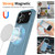 iPhone 18 Pro Max / 17 Pro Max Glossy TPU Shockproof MagSafe Phone Case with Lanyard - Blue