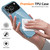iPhone 18 Pro Max / 17 Pro Max Glossy TPU Shockproof MagSafe Phone Case with Lanyard - Blue