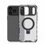 iPhone 18 Pro Max / 17 Pro Max Grating Holder Shockproof Phone Case - Transparent Black