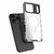 iPhone 18 Pro Max / 17 Pro Max Grating Holder Shockproof Phone Case - Transparent Black