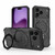 iPhone 18 Pro Max / 17 Pro Max J-20 Solid Color MagSafe Magnetic TPU+PC Phone Case - Black