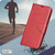 iPhone 18 Pro Max / 17 Pro Max Lambskin Texture Pure Color Flip Leather Phone Case - Red