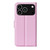 iPhone 18 Pro Max / 17 Pro Max Litchi Texture Horizontal Flip Leather Phone Case with Holder - Pink