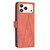 iPhone 18 Pro Max / 17 Pro Max Magnetic Buckle Rhombus Texture Leather Phone Case - Brown