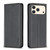 iPhone 18 Pro Max / 17 Pro Max Magnetic Leather Phone Case - Black