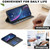 iPhone 18 Pro Max / 17 Pro Max Magnetic Leather Phone Case - Black