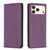 iPhone 18 Pro Max / 17 Pro Max Magnetic Leather Phone Case - Dark Purple