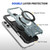 iPhone 18 Pro Max / 17 Pro Max MagSafe Magnetic Shockproof Phone Case with Ring Holder - Green
